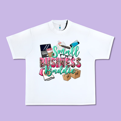 Small Business Baddie Urban Heavy Tee Designed By Cowgirlartshop