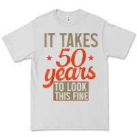 Dove Grey 50 years old 50th birthday gifts for men and women Premium Tee - minhPixels