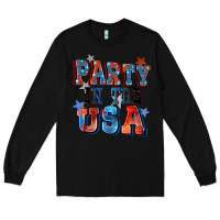 Black Party in the usa 4th of july Long Sleeve Tee - CowGirlArtShop