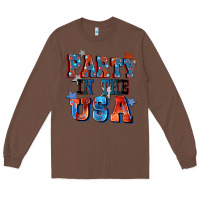 Chestnut Party in the usa 4th of july Long Sleeve Tee - CowGirlArtShop