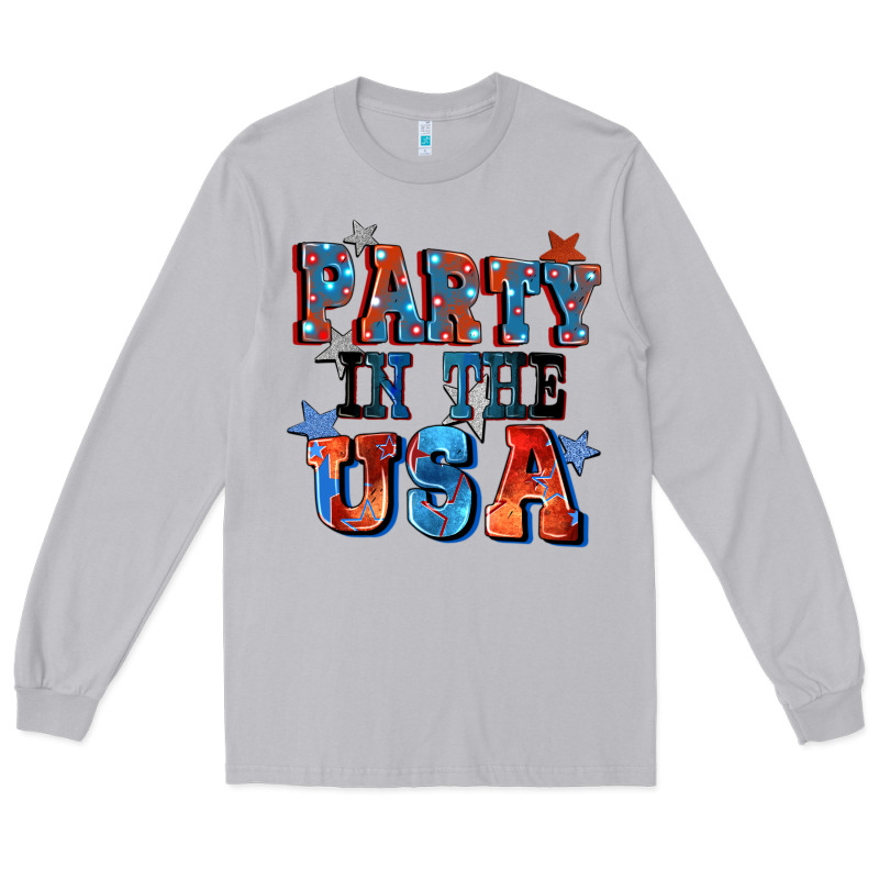 Party In The Usa 4th Of July Long Sleeve Tee by CowGirlArtShop | Teevron