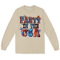 Mushroom Party in the usa 4th of july Long Sleeve Tee - CowGirlArtShop