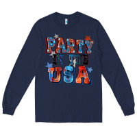 Navy Party in the usa 4th of july Long Sleeve Tee - CowGirlArtShop