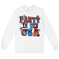 White Party in the usa 4th of july Long Sleeve Tee - CowGirlArtShop