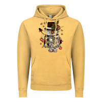 Vintage Mustard walking in a winter wonderland Vintage Hoodie - CowGirlArtShop
