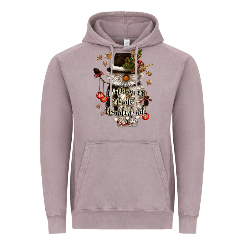 Walking In A Winter Wonderland Vintage Hoodie by CowGirlArtShop | Teevron