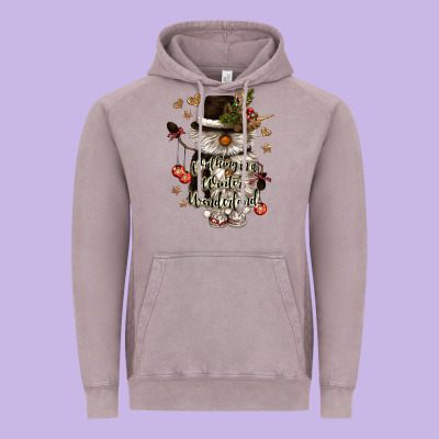 Walking In A Winter Wonderland Vintage Hoodie Designed By Cowgirlartshop