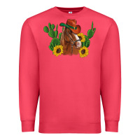 Cardinal western horse cowboy hat cactus sunflowers Premium Sweatshirt - Artiststas