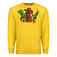 Lemon western horse cowboy hat cactus sunflowers Premium Sweatshirt - Artiststas