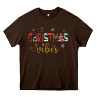 Chocolate Brown christmas vibes Heavy Core Tee - JahusDesignShop