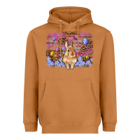 Meerkat easter bunny egg leopard background Heavyweight Hoodie - Artiststas