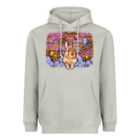 Moon Dust easter bunny egg leopard background Heavyweight Hoodie - Artiststas