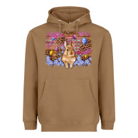 Toasted Coconut easter bunny egg leopard background Heavyweight Hoodie - Artiststas