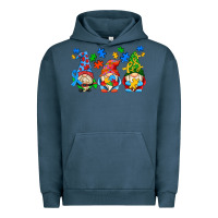 Pigment Midnight Navy autism gnomes Urban Hoodie - AdoDesignShop
