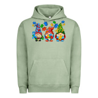 Pigment Oil Green autism gnomes Urban Hoodie - AdoDesignShop