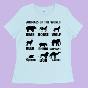 Animal Of The World Ladies Tee Designed By Bettercallsaul