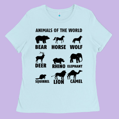 Animal Of The World Ladies Tee Designed By Bettercallsaul