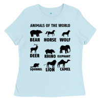 Baby Blue Animal Of The World Ladies Tee - Bettercallsaul