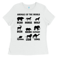 White Animal Of The World Ladies Tee - Bettercallsaul