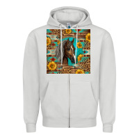 Dove Grey western tennessee horse Zipper Hoodie - LillyAllenDesigns
