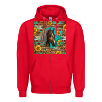 Red western tennessee horse Zipper Hoodie - LillyAllenDesigns