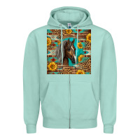 Seafoam western tennessee horse Zipper Hoodie - LillyAllenDesigns