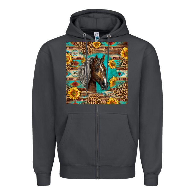 Western Tennessee Horse Zipper Hoodie by LillyAllenDesigns | Teevron