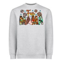 Heather Grey fur mama Heavyweight Sweatshirt - CowhideDigitalArt