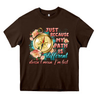 Chocolate Brown just because my path is different Heavy Core Tee - Artiststas