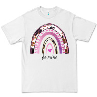 White Valentines Day Rainbow, Valentines Day Rainbow Cowhide, Premium Tee - Bettercallsaul