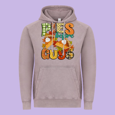 Pies Before Guys Vintage Hoodie Designed By Cowgirlartshop