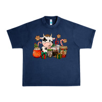 Navy cow coffee cups christmas Urban Heavy Tee - CowGirlArtShop