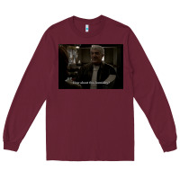 Burgundy Phil Leotardo How About This Humidity Long Sleeve Tee - minhPixels