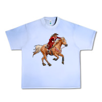 Grape Ice Western Christmas Cowgirl On The Horse Urban Heavy Tee - RanaPortraitStore
