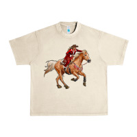 Sandshell Western Christmas Cowgirl On The Horse Urban Heavy Tee - RanaPortraitStore