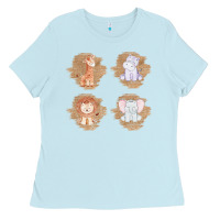 Baby Blue Safari Baby Animal Clipart Ladies Tee - Bettercallsaul