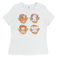 White Safari Baby Animal Clipart Ladies Tee - Bettercallsaul
