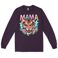 Plum Mama tiger lightning bolt Long Sleeve Tee - HowdyJamesFarm