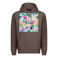Coffee hello kindergarten seamless pattern Premium Hoodie - BundleAndBundleShop