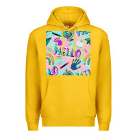 Lemon hello kindergarten seamless pattern Premium Hoodie - BundleAndBundleShop