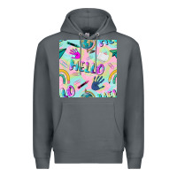 Rock hello kindergarten seamless pattern Premium Hoodie - BundleAndBundleShop