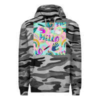 Slate Camo hello kindergarten seamless pattern Premium Hoodie - BundleAndBundleShop