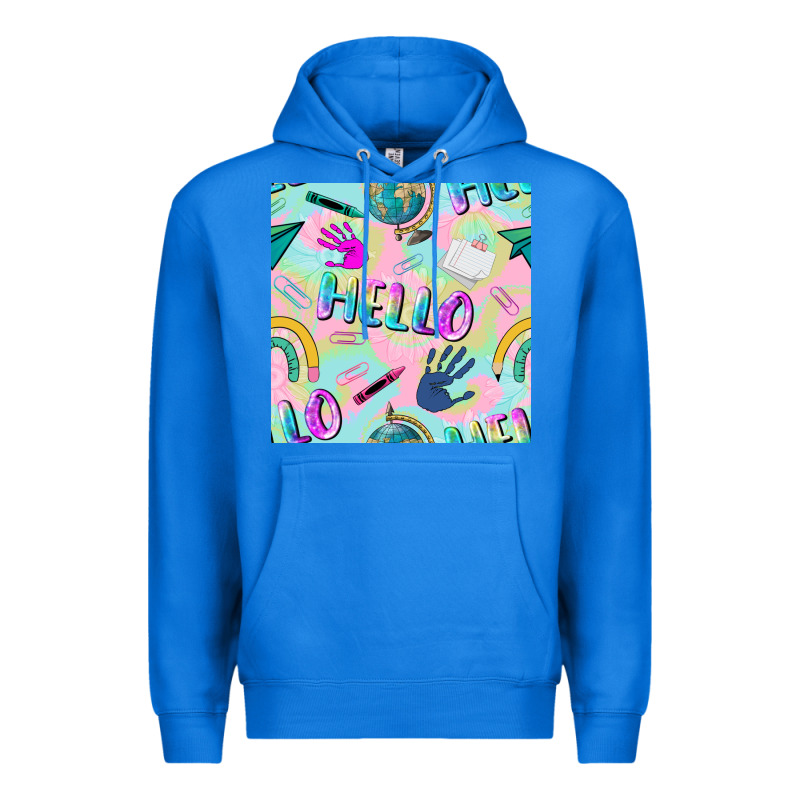 Hello Kindergarten Seamless Pattern Premium Hoodie by BundleAndBundleShop | Teevron