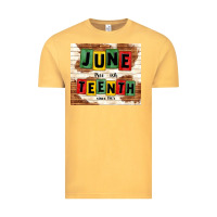 Vintage Mustard juneteenth free ish since 1865 Vintage Tee - TumblerDesignByShophia