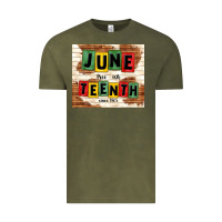 Vintage Olive juneteenth free ish since 1865 Vintage Tee - TumblerDesignByShophia