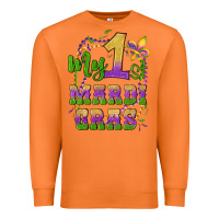 Carrot my first mardi gras glitter fleur de lis Premium Sweatshirt - Artiststas