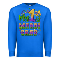 True Royal my first mardi gras glitter fleur de lis Premium Sweatshirt - Artiststas
