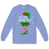Colony Blue matching family group i'm the jovie elf christmas t shirt Long Sleeve Tee - minhPixels