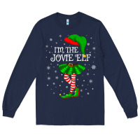 Navy matching family group i'm the jovie elf christmas t shirt Long Sleeve Tee - minhPixels