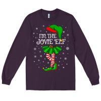Plum matching family group i'm the jovie elf christmas t shirt Long Sleeve Tee - minhPixels